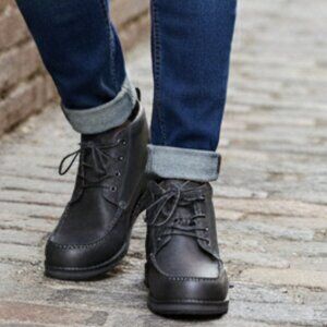 IZOD Men's Larsson Boots Charcoal Size: 13 Memory Foam Lace up